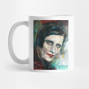 AYN RAND watercolor portrait .2 Mug